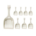 Cat Litter Scoop Set of 8, Pet Poop Scooper with Slotted Sifting Design - view 2