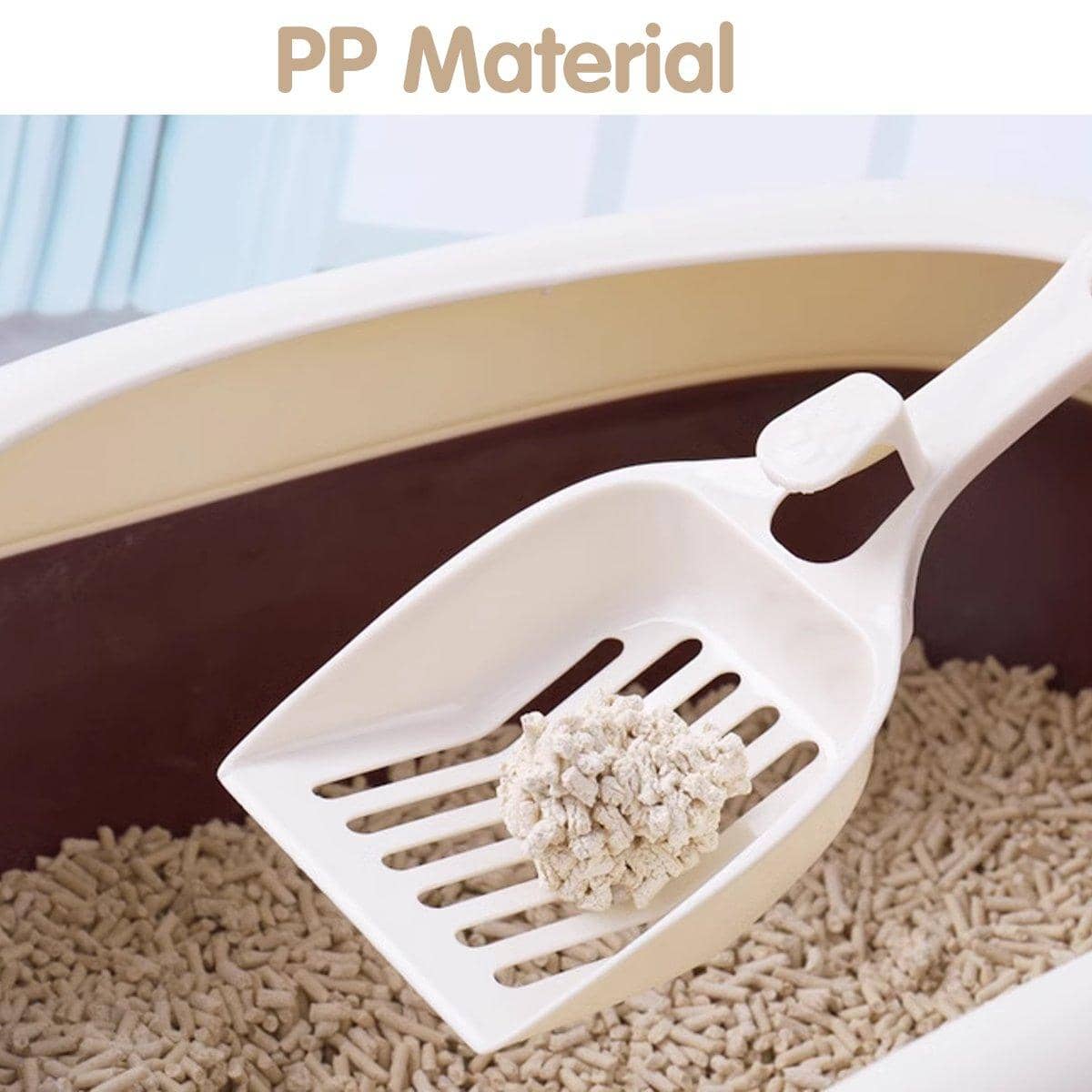 Cat Litter Scoop Set of 8, Pet Poop Scooper with Slotted Sifting Design - view 5
