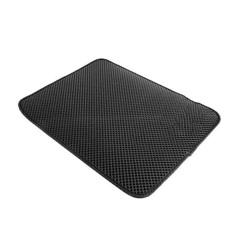 Cat Litter Trapping Mat, Double Layer EVA - Black, Medium (60 x 46 cm)