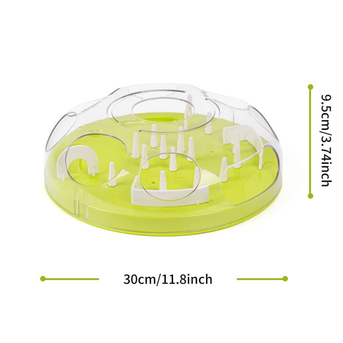 Cat Maze Slow Feeder Bowl for Dry Food and Treats - Pink - view 4