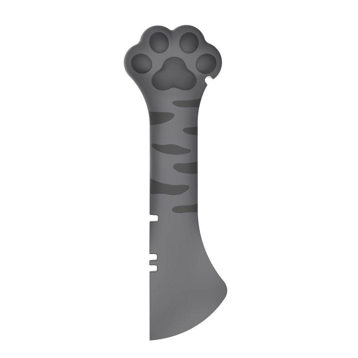 Cat Paw Silicone Can Opener and Food Scoop - Grey