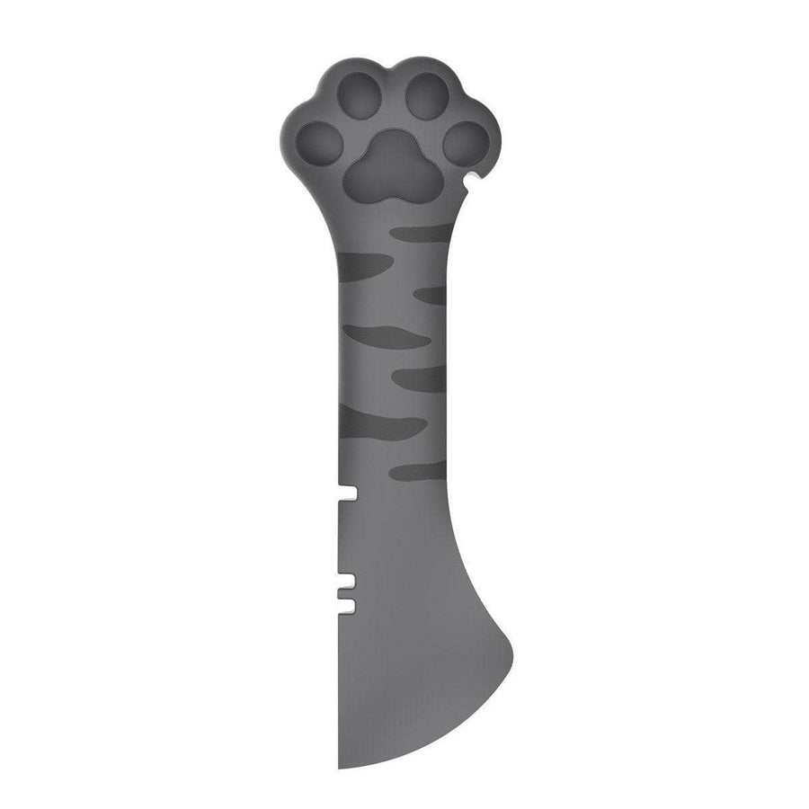 Cat Paw Silicone Can Opener and Food Scoop - Grey