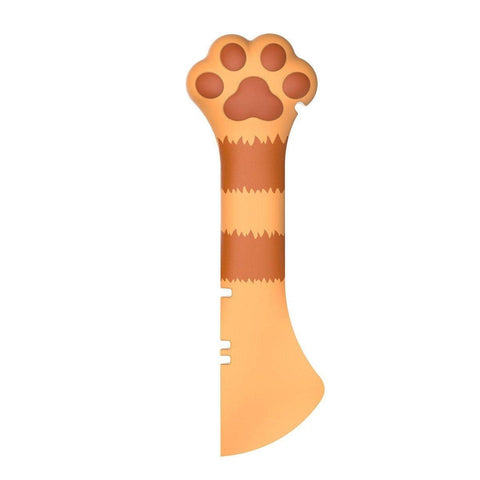 Cat Paw Silicone Can Opener and Food Scoop - Orange