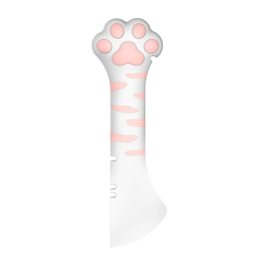 Cat Paw Silicone Can Opener and Food Scoop - White