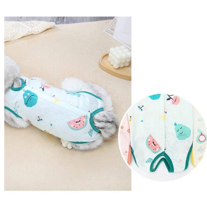 Cat Recovery Suit for After Surgery - Pink, Size M (Bust 38 cm, Length 27 cm) - view 4