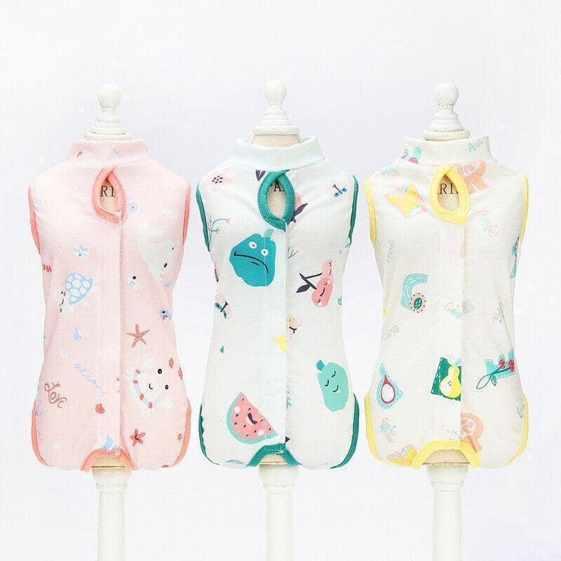 Cat Recovery Suit for After Surgery - Pink, Size S (Bust 33 cm, Length 21 cm) - view 5
