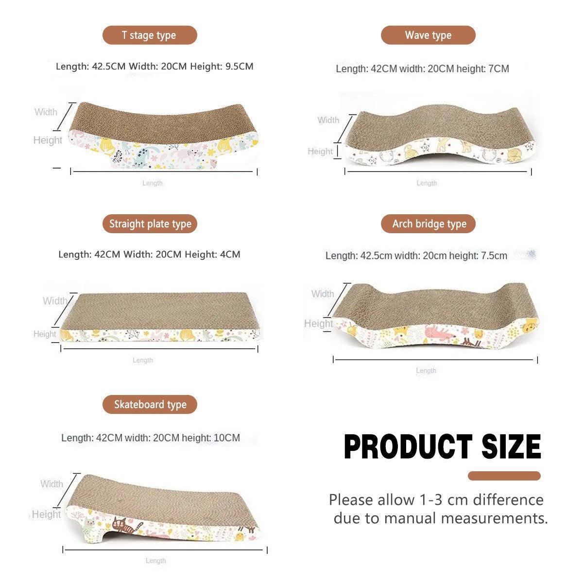 Cat Scratch Board Cardboard Scratcher Lounge for Cats - Arch Bridge - view 11