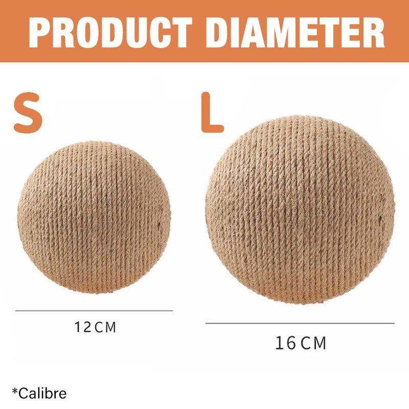 Cat Scratching Ball with Wooden Frame - Small, L Shape - view 3