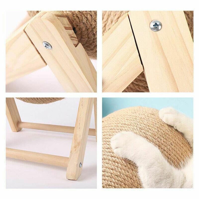 Cat Scratching Ball with Wooden Frame - Small, L Shape - view 5