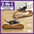 Cat Scratching Board and Lounge Bed Extra Wide Recyclable Cardboard