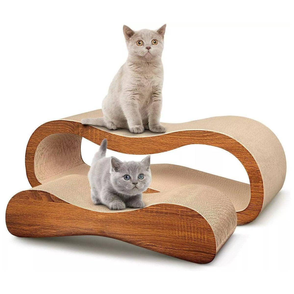 Cat Scratching Board and Lounge Bed Extra Wide Recyclable Cardboard - view 2
