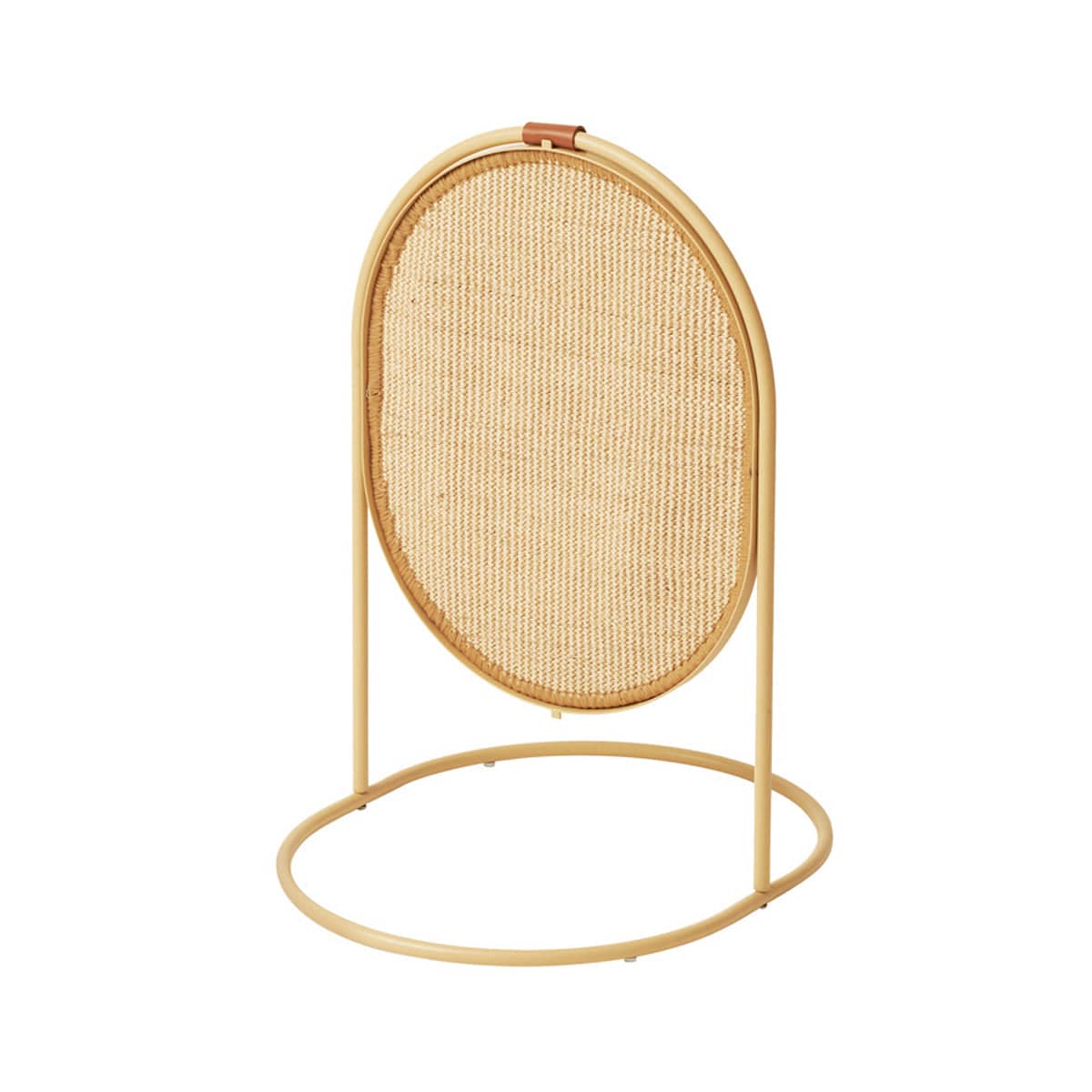 Cat Scratching Board Sisal Vertical Scratcher with Steel Frame and Faux Leather Buckles - view 2
