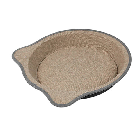Cat Scratching Post Pad 2-In-1 PP Blanket Non-Slip Indoor Pad, 38 x 38 x 5 cm - Beige