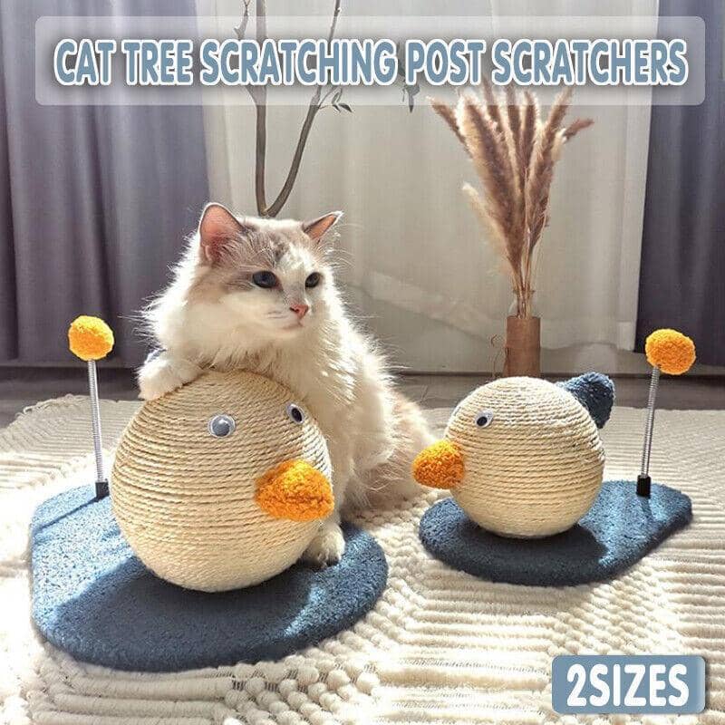 Cat Scratching Post Toy with Ball and Sisal Scratcher - Large, 44 x 30 x 19 cm - view 2