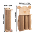Cat Scratching Post Wall Mounted Sisal Rope - Single Column, Pink - view 4