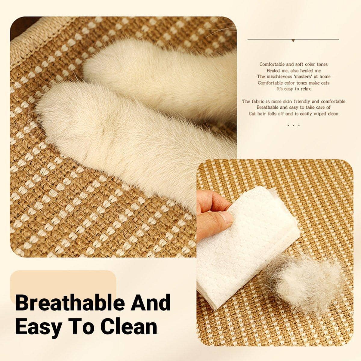 Cat Scratching Recliner Sofa 2 in 1 Lounge Bed - Size XL (60 x 41.8 x 44.5 cm) - view 5