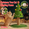 Cat Scratching Tree Sisal Climbing Frame Christmas Style Scratch Board