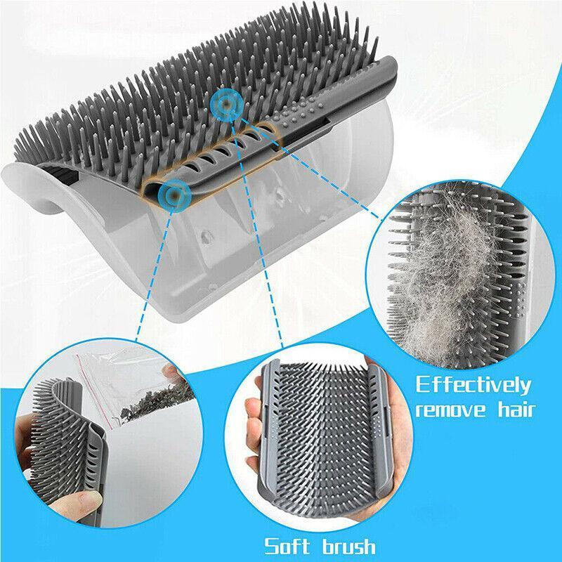 Cat Self Grooming Brush for Wall and Furniture Corners - Blue - view 11