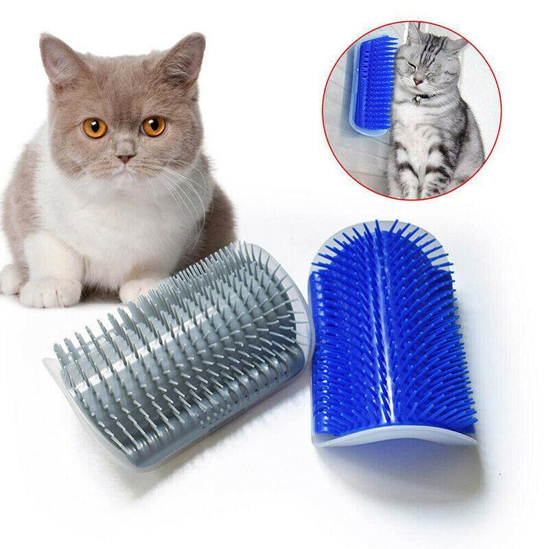 Cat Self Grooming Brush for Wall and Furniture Corners - Blue - view 12