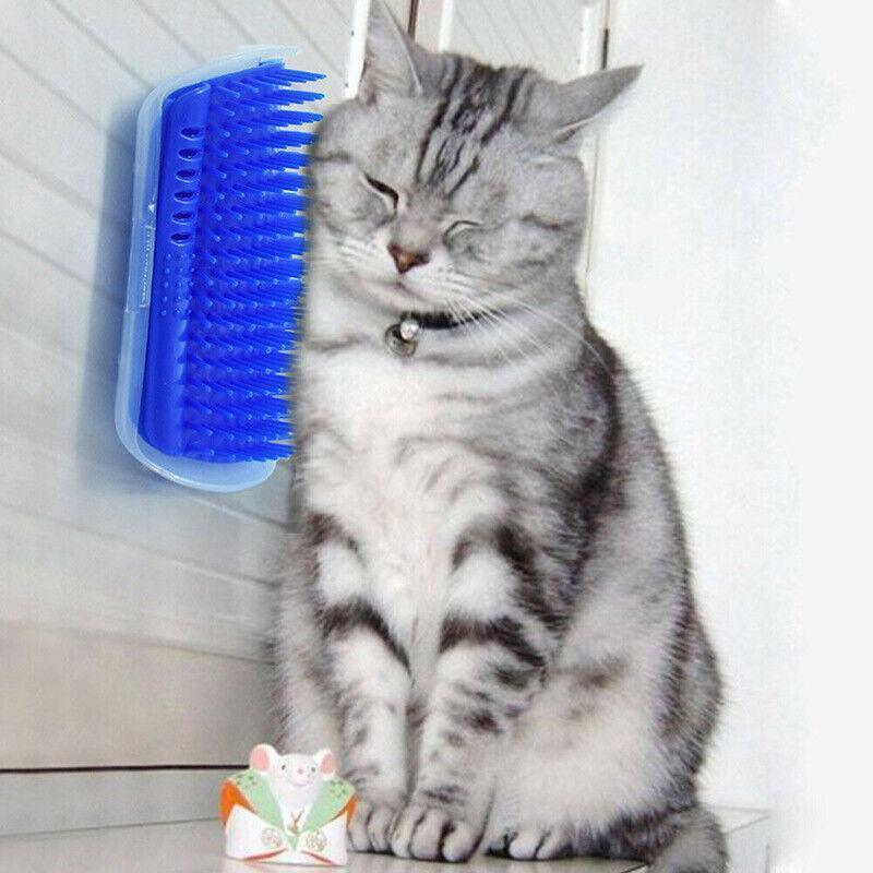 Cat Self Grooming Brush for Wall and Furniture Corners - Green - view 4