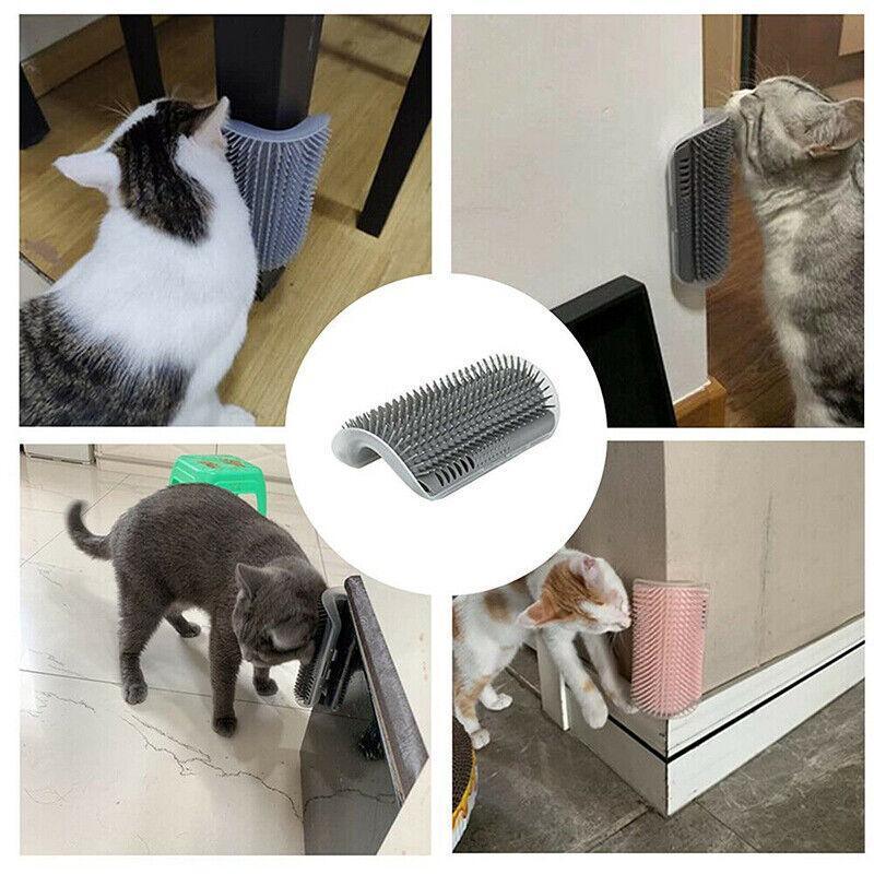 Cat Self Grooming Brush for Wall and Furniture Corners - Green - view 8