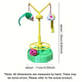 Cat Spinning Wheel Toy with Track Ball and Hanging Teasers - view 3