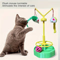 Cat Spinning Wheel Toy with Track Ball and Hanging Teasers - view 4