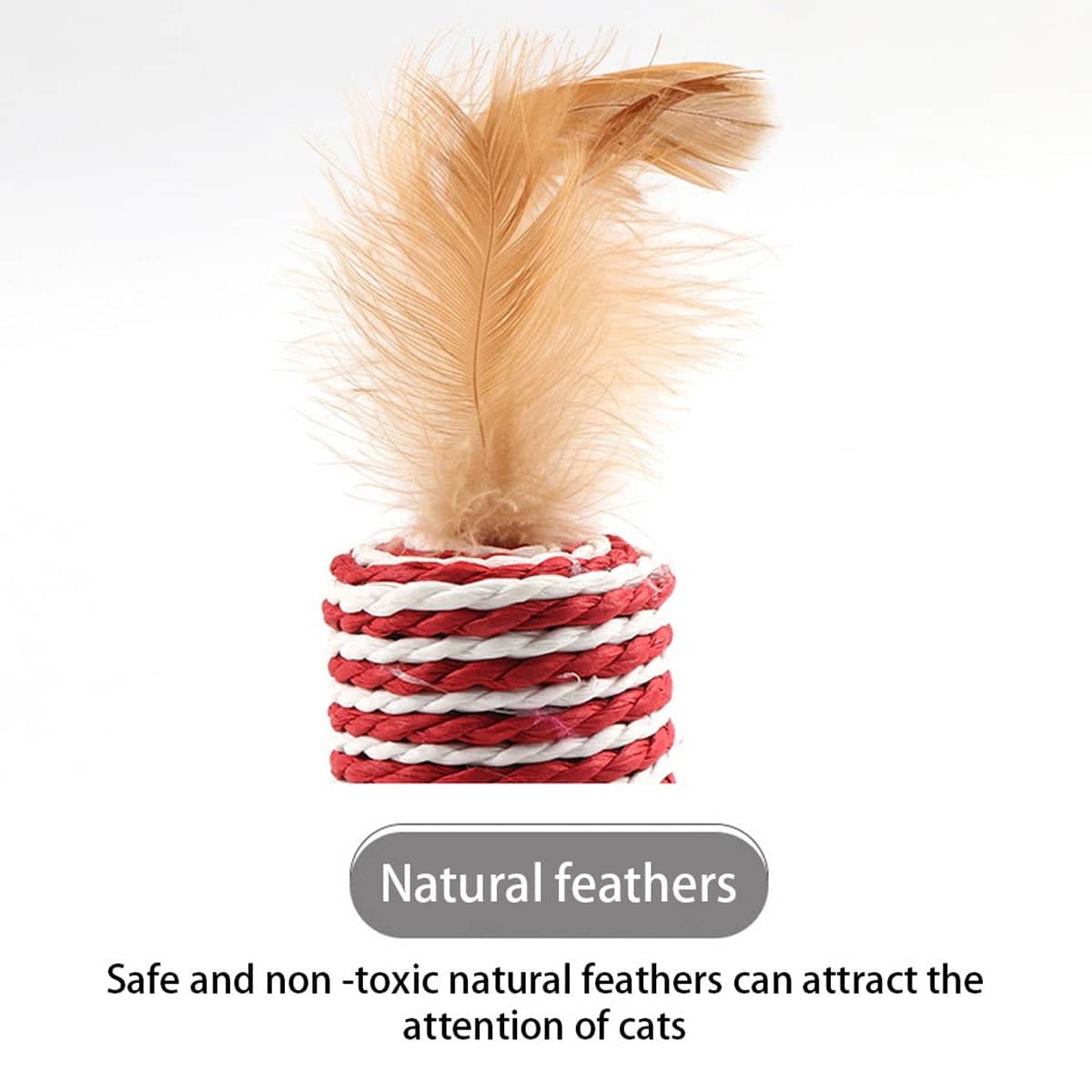 Cat Toys Set of 7 Interactive Kitten Toys with Wand and Feathers for Indoor Cats - view 5