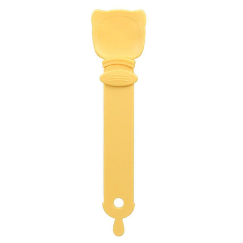 Cat Treat Spoon Squeezer Snack Feeder - Orange