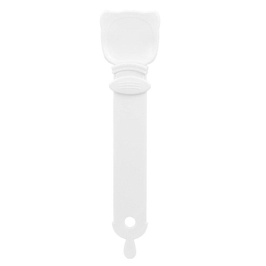 Cat Treat Spoon Squeezer Snack Feeder - White