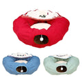 Cat Tunnel Bed with Detachable Sections - Red - view 3