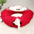 Cat Tunnel Bed with Detachable Sections - Red - view 5