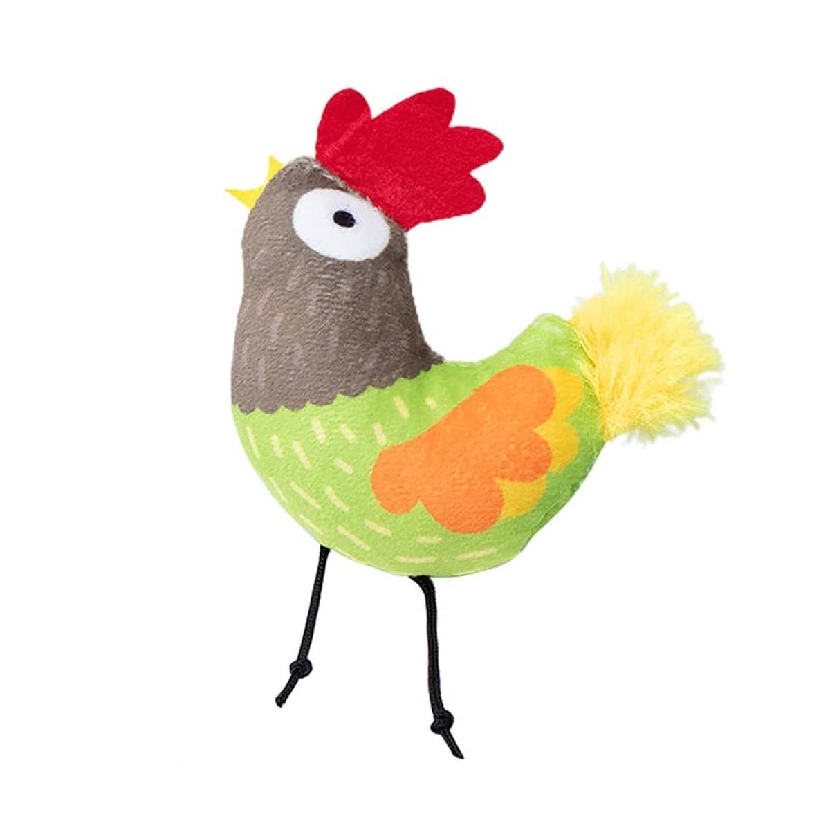 Catnip Cat Toy Plush Chicken Shape Interactive Kitten Play Toy, 13 x 9 cm - view 2