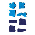 Caulk Smear Scraper Set Kitchen Bathroom Sink Sealant Joint Finishing Tool, Set of 20 - Blue - view 3