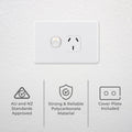 DETA X6 15 Amp Single Power Point White Polycarbonate 250V Heavy Duty