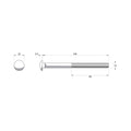 Zenith M10 x 140mm Hot Dipped Galvanised Cup Head Bolt and Nut - 4.6 Grade Steel, Each