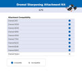 Dremel Sharpening Attachment Kit - 3 Attachments - 108mm x 165mm x 58mm - Black & Silver - SuperSaverAU - view 3