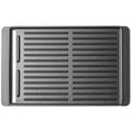 Masterbuilt half-grate griddle insert - reversible cast iron, flat and ridged sides, black - MB20183725