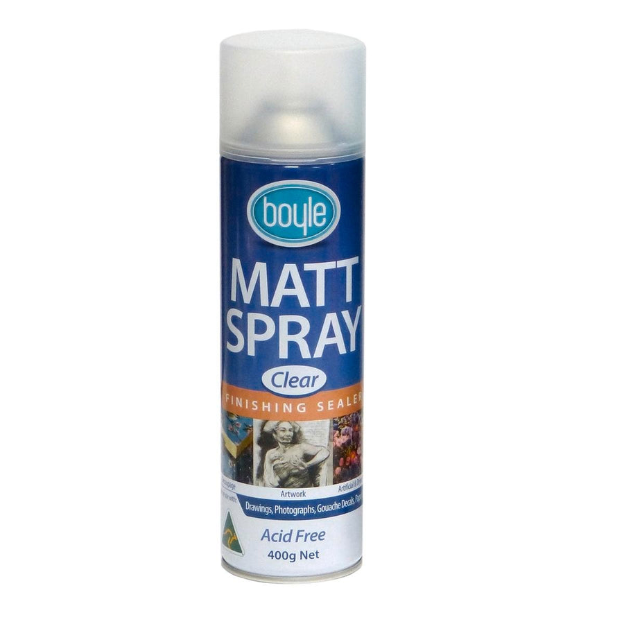 Boyle Clear Matt Spray - 400g - Aromatic Hydrocarbons - Easy To Apply - SuperSaverAU - view 1