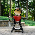 Kamado Joe Joe Jr cart with two folding side shelves - powder-coated steel, locking casters - KJ15112524