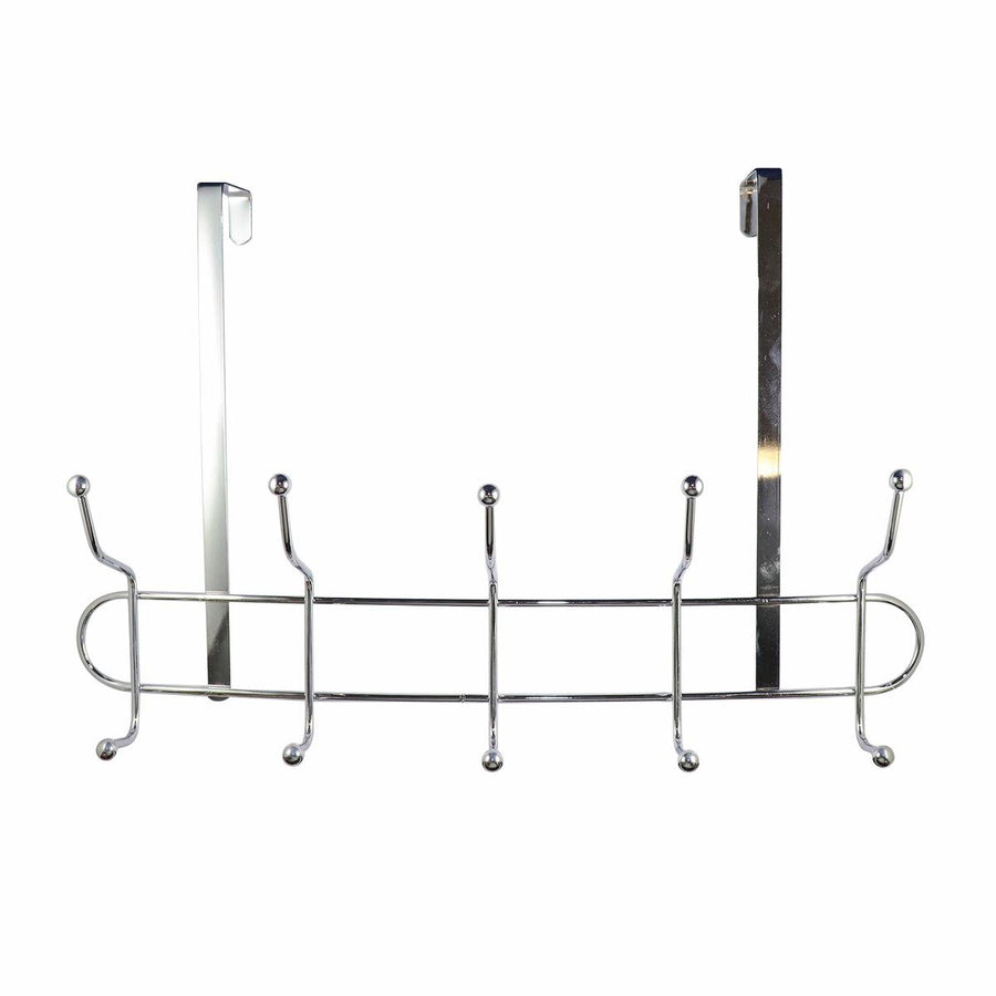 Adoored Double Hook Rack - 410mm x 140mm x 270mm - Steel - Chrome Finish - SuperSaverAU - view 1
