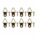 Everhang Picture Hanging D Ring - 10kg - Brass Plated - 8 Pack - SuperSaverAU - view 1