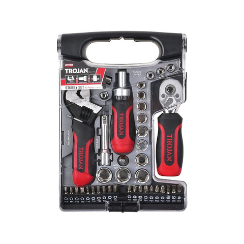 Trojan 40 Piece Stubby Set - Tools - Carbon Steel - Easy To Carry - SuperSaverAU - view 1