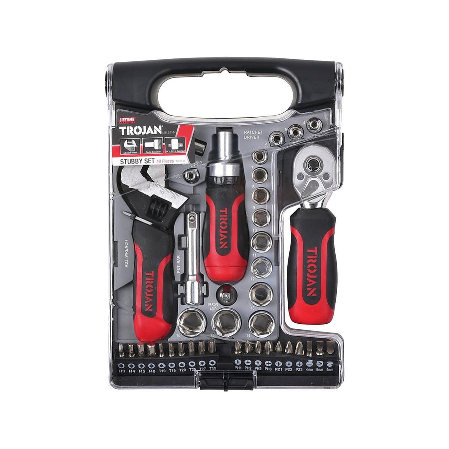 Trojan 40 Piece Stubby Set - Tools - Carbon Steel - Easy To Carry - SuperSaverAU - view 1