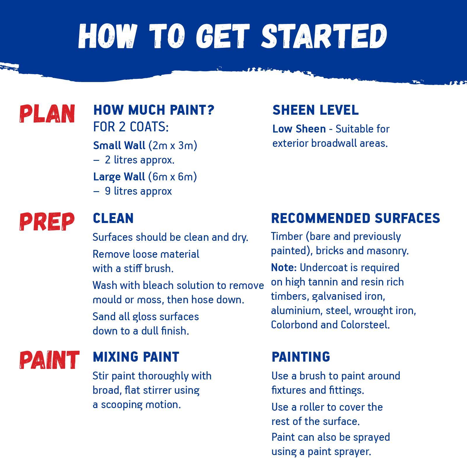 British Paints Paint & Prime Exterior Low Sheen 1L Extra Bright Base, UV Resistant