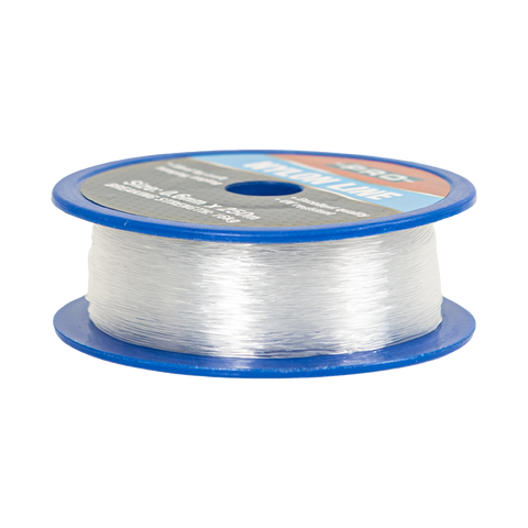 Grunt 0.6mm x 250m Nylon Fishing Line, Clear, Weather Resistant, 16kg Break Strength