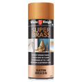 White Knight Super Brass 300g Satin Spray Paint Metallic Finish for Metal