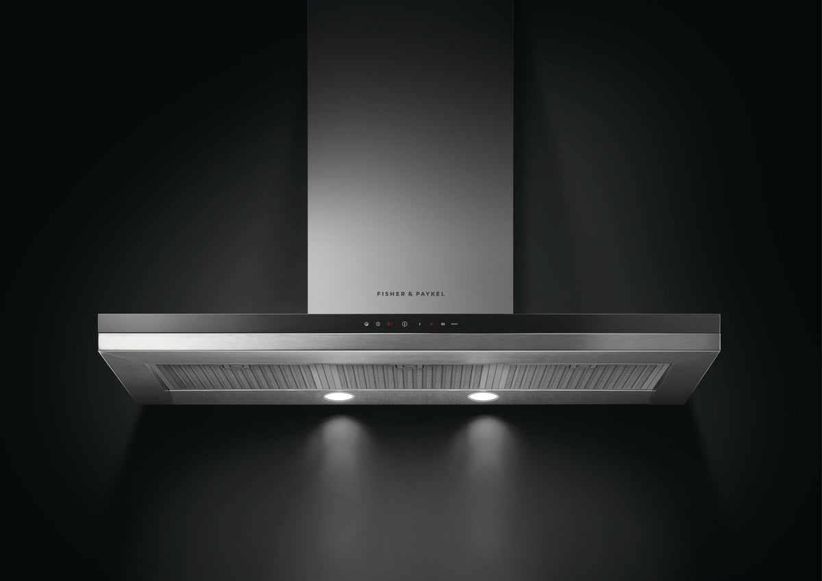 Fisher & Paykel Series 7 90cm canopy rangehood - Stainless steel - External motor, 4 speeds - HC90DCEXB3