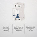 Deta 32A Single Phase RCBO - 6kA High Breaking Capacity - 240V - SuperSaverAU - view 2