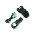 Swiss Tech 600lm Rechargeable Turbo Headlight - Compact Aluminium - 90m Beam Distance - 2 Hours Operation - SuperSaverAU - view 3